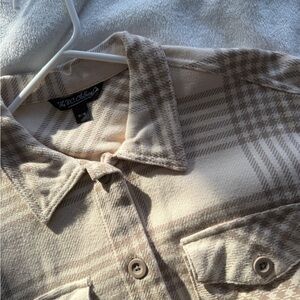 Plaid Beige Shirt for Women
